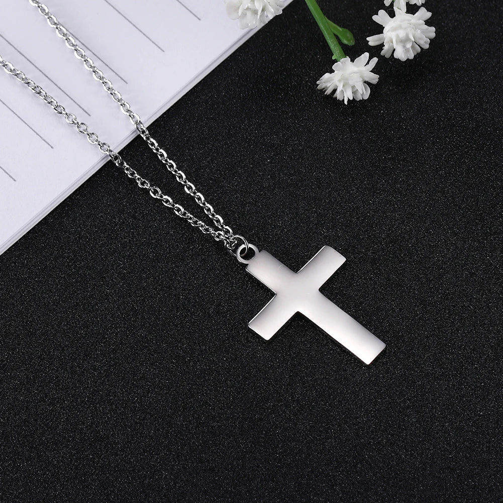 Hollow Jesus Cross necklace