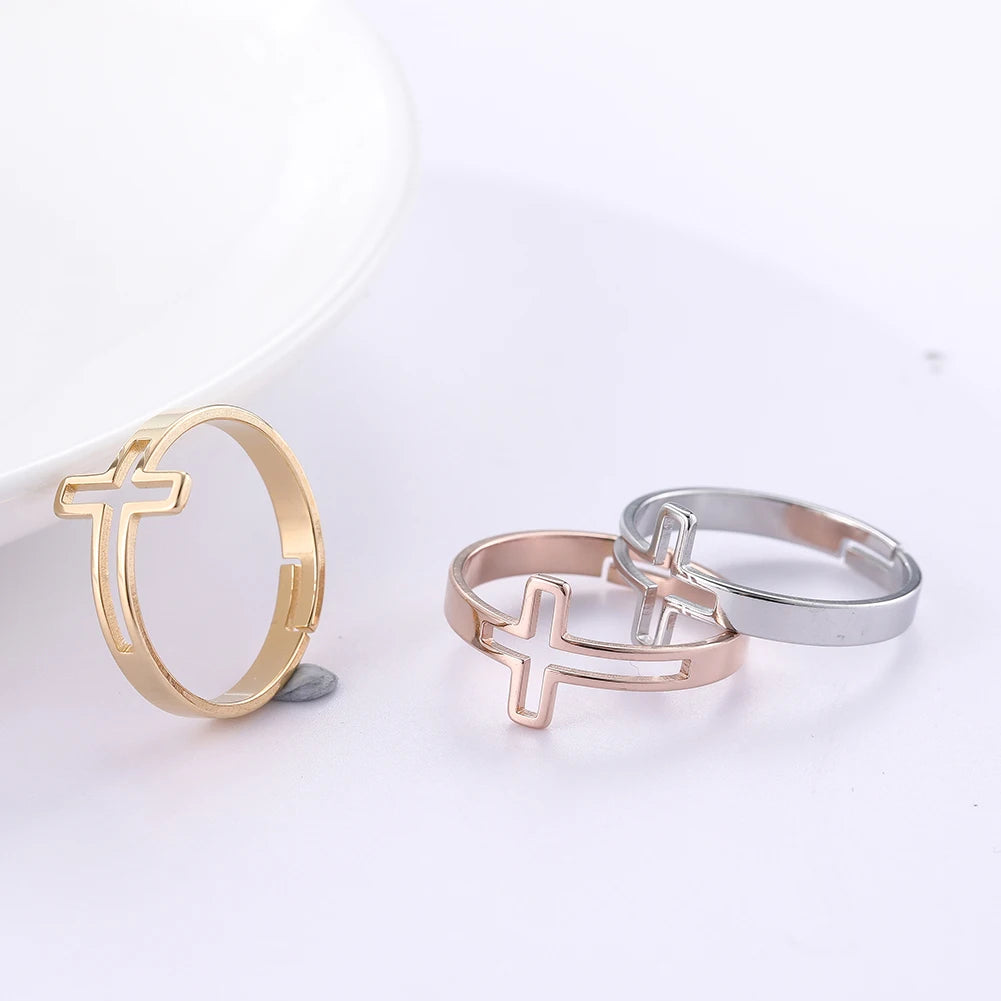Adjustable Open Cross Ring