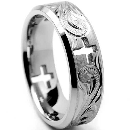 Sterling Silver Vintage Cross Ring