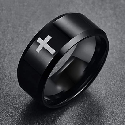 Stainless Steel cross Ring