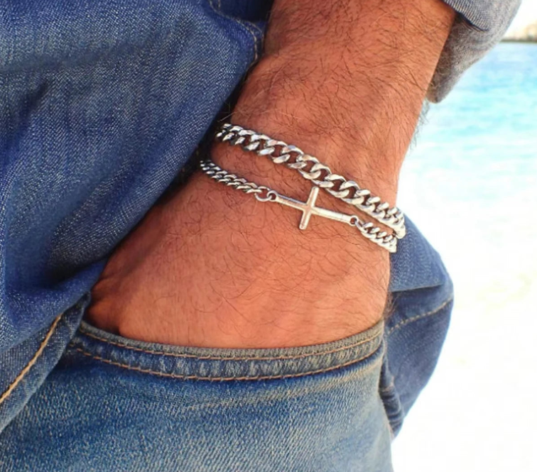 Stainless Steel Bracelet Set